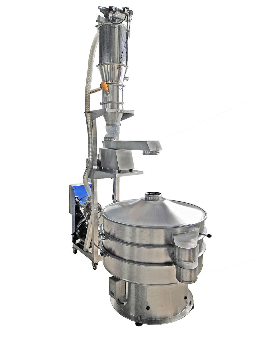 電動氣動真空上料機，粉末食品醫藥顆粒過濾除雜分級