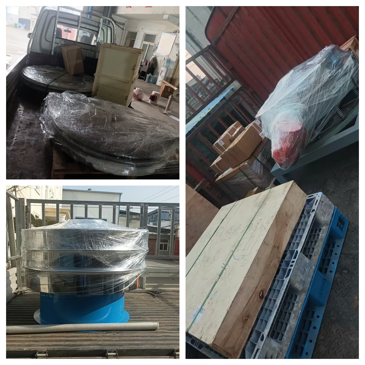 超聲波檢驗(yàn)篩、網(wǎng)架、直排篩、旋振篩等發(fā)貨